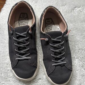 Hey Dude Charcoal Canvas Lace-Up Shoes